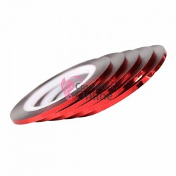 Banda decorativa de unghii 1mm Rosie